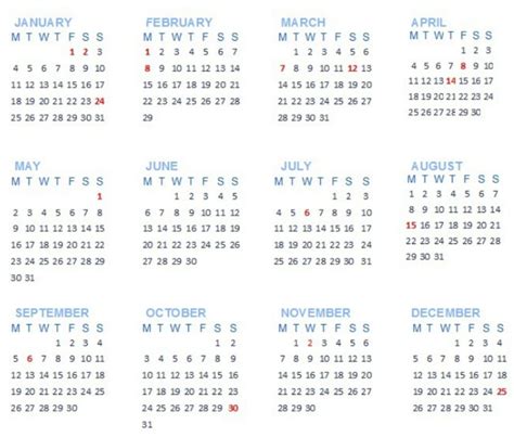 Us federal holidays calendar providing a listing of the date, day and month of holidays. Mauritius Public Holidays 2016/2017 with Calendar