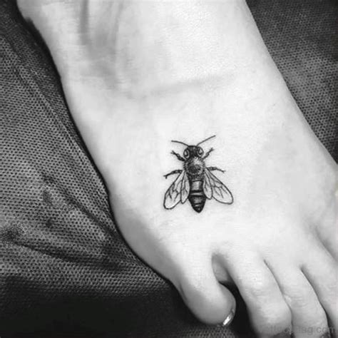 37 Impressive Bee Tattoos On Foot