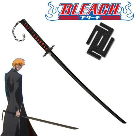 Bleach Sword Ichigo Kurosaki Bankai Replica Original Black