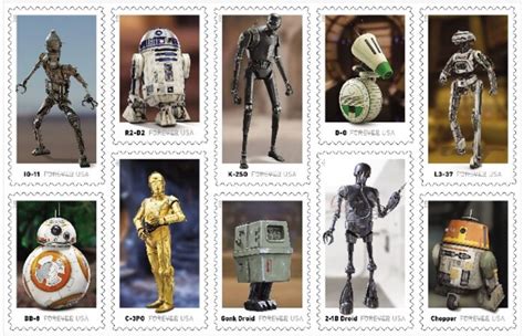 ‘star Wars Stamps Set To Debut From United States Postal Service In