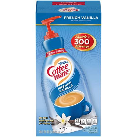 Nestle Coffee Mate Coffee Creamer French Vanilla Liquid Pump Bottle