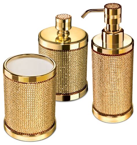 Price and other details may vary based on size and color. Starlight Bathroom Accessories Set With Swarovski, 3 Piece ...