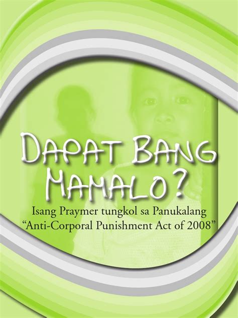 We did not find results for: Anti-Corporal Punishment Primer (Filipino version)