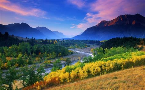 Mountain Stream Alberta Canada Beautiful Landscape Photography