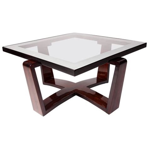 Adrian pearsall modernist coffee table. Modernist Bentwood Bauhaus Style Coffee Table with Glass ...