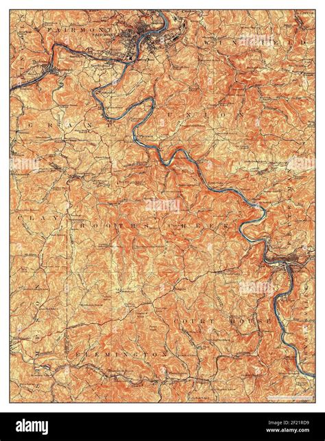 Fairmont West Virginia Map 1926 162500 United States Of America By