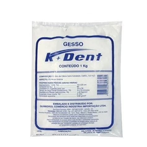 Gesso Odontol Gico Comum Em P Branco Tipo Kg Kdent Portal Do M Dico