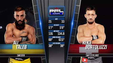 Ali Taleb Vs Kenji Bortoluzzi Pfl Berlin Full Fight Youtube