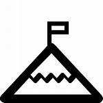 Icon Mountain Peak Icons Adventure Range Vector