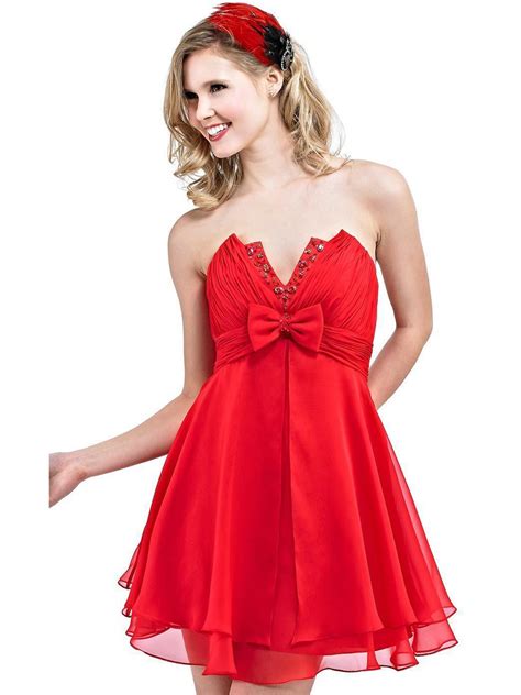 Red Bridesmaid Dresses Dressed Up Girl