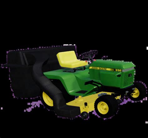 Fs 19 John Deere 332 Lawn Tractor With Lawn Mower And Garden V 20