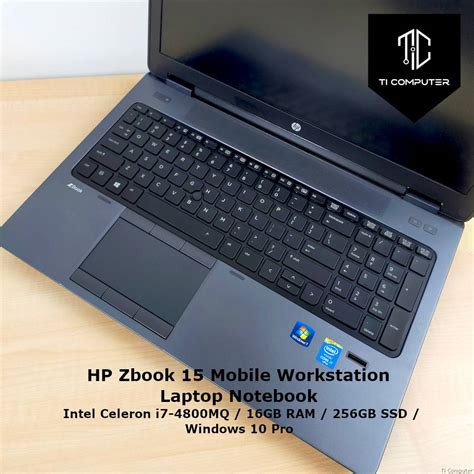Hp Zbook 15 Mobile Workstation Intel Core I7 4800mq 16gb Ram 256gb Ssd