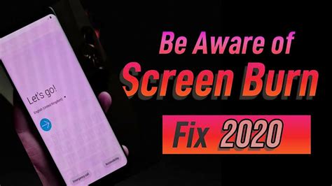 How To Fix Screen Burn On Your Ios Or Android Device Youtube