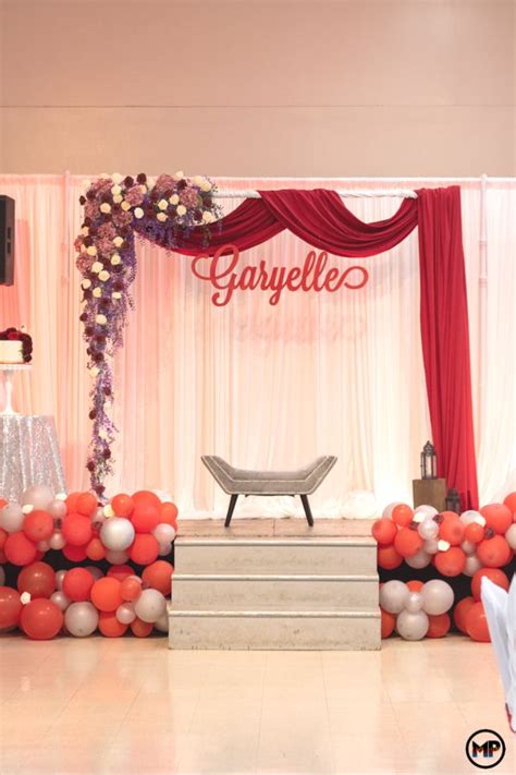 18th Birthday Party Debut Simple Debut Ideas Debut Party Debut Decorations