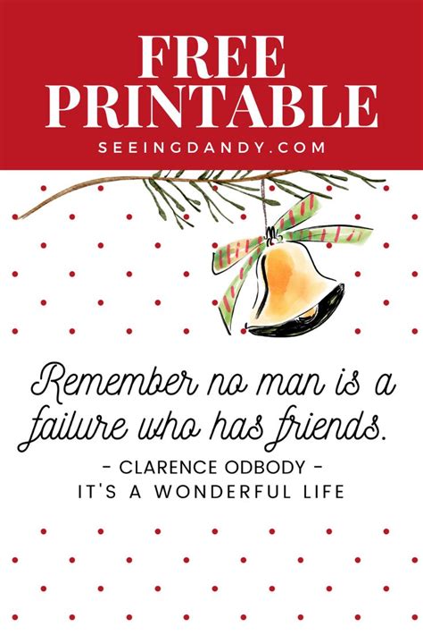 Free Printable Its A Wonderful Life Quote Perfect For Christmas