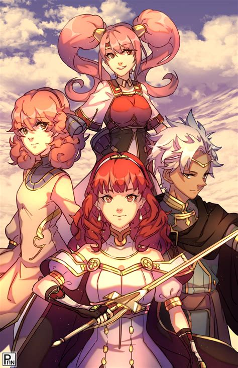 Celica Mae Genny And Boey Fire Emblem And 2 More Drawn By Pan