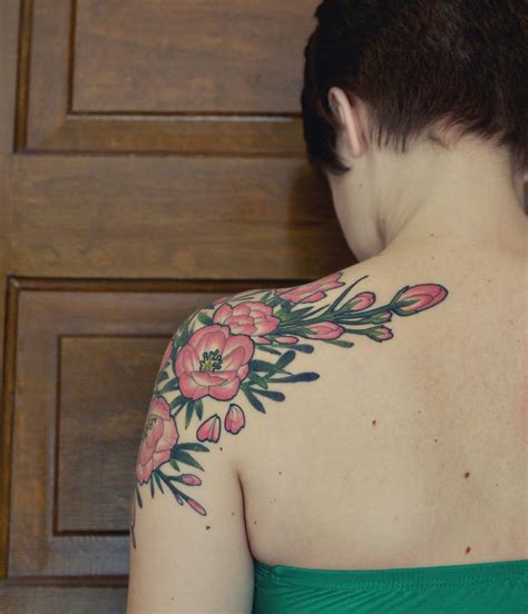 Sew Pretty Pink Flower Tattoos Floral Tattoo Sleeve Flower Tattoo