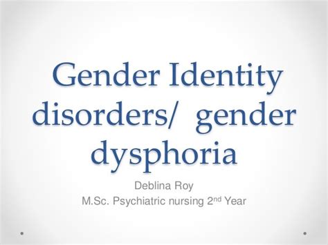 Gender Identity Disorders 2