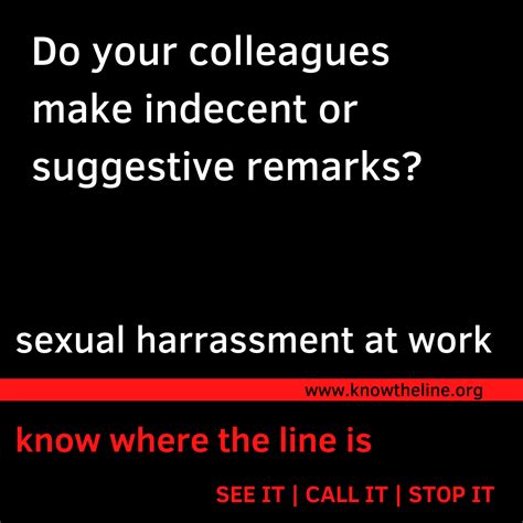 Know The Line Public Awareness Campaign Against Sexual Harassment At