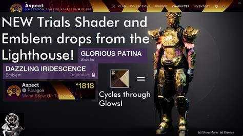 Destiny 2 Trials Of Osiris New Trials Dazzling Iridescence Emblem