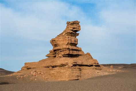 Unusual Natural Landscapes Of Yardang Geological Park In Dunhuang
