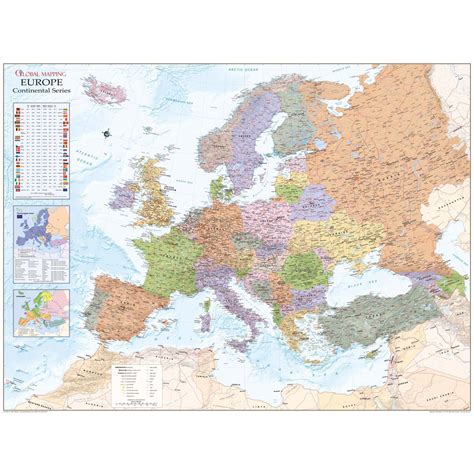 Europe Political Wall Map The Map Shop