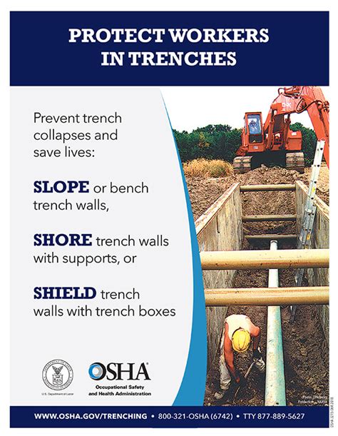 Trenching And Excavation Overview Occupational Safety And Health