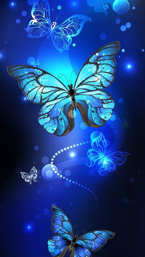 Blue Neon Butterfly Wallpapers Top Free Blue Neon Butterfly