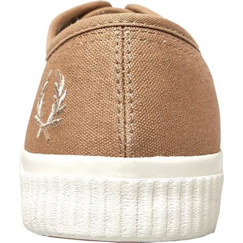 Buy Fred Perry Mens Ealing Low Canvas Trainers Almond