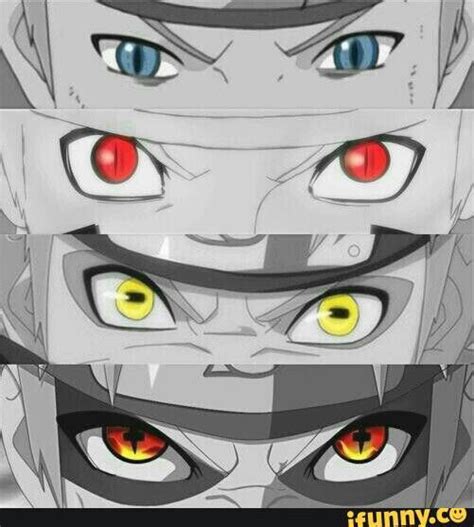 Uzumaki Naruto Eyes Nine Tail Demon Sage Mode Nine Tails Sage Mode