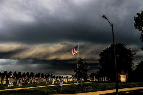 Storm Over Cemetary Photograph By Nick Peters Fine Art America