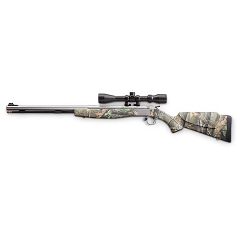 Cva® 50 Cal Optima® V1 Ss Camo Black Powder Muzzleloader Rifle With