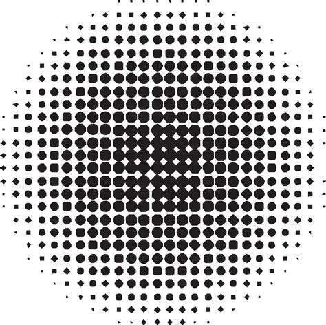 Abstract Color Halftone Circle Logo Illustration In Trendy And Minimal