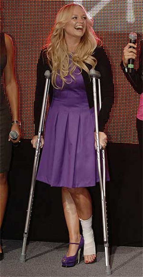 Baby Spice On Crutches After Fall Photo Images Frompo