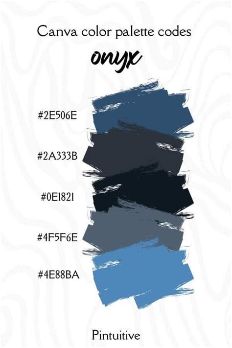 An Image Of Some Blue And Grey Paint Colors On White Paper With The Words Canva Color