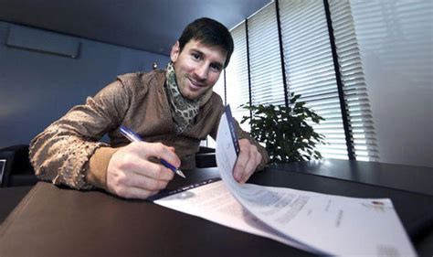 Football star lionel messi has been at the center of a story about his contract at barcelona © albert gea / reuters. Messi signs on at Barcelona till 2018 | Football | Sport ...