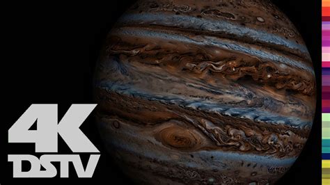 Jupiter Views From Juno 4k Ultra Hd Space Video Youtube