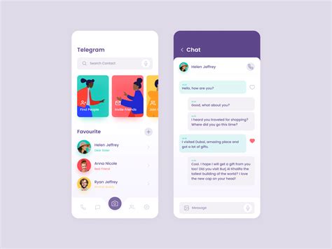 Telegram Messaging App By Mujtaba Jaffari On Dribbble Best Ui Design