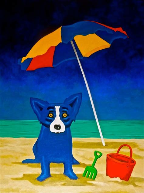 Behind The Yellow Eyes Of The Blue Dog By George Rodrigue
