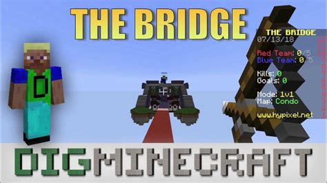 Digminecraft Plays Minecraft The Bridge On Hypixel Youtube