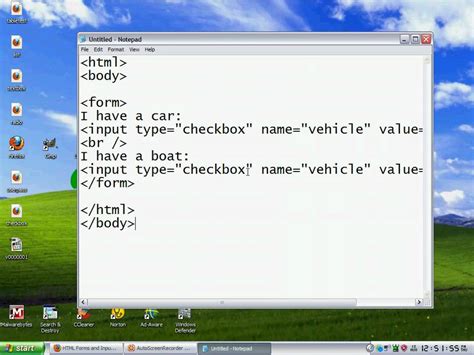 Easy Html Checkbox Code Notepad Youtube