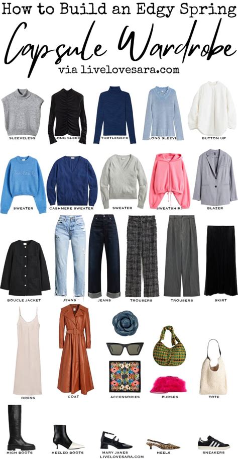 An Edgy Spring Capsule Wardrobe With Style Adjectives Livelovesara