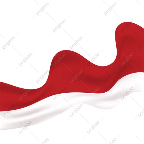 Bendera Merah Putih Bergelombang