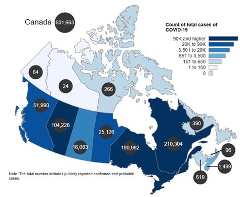 Canadas Total Covid 19 Case Count Surpasses 600000 News