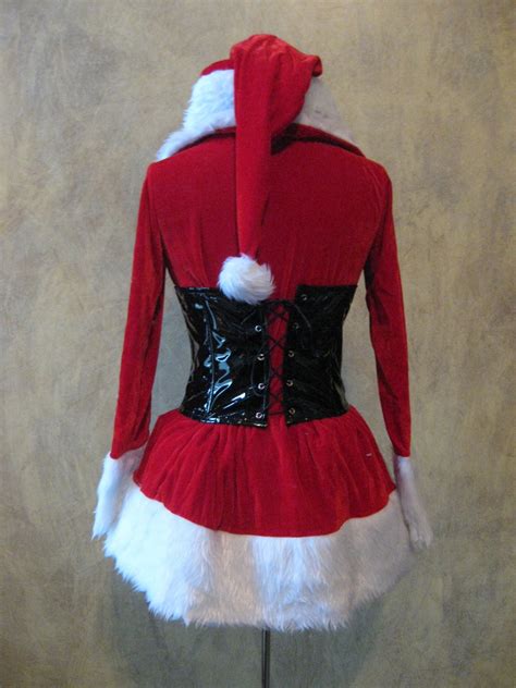 Sexy Deluxe Mrs Santa Clause Christmas Holiday Complete Dress Costume