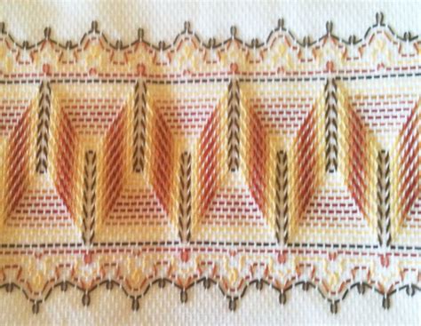 Huck Towel Embroidered Design Free Swedish Weaving Patterns Swedish