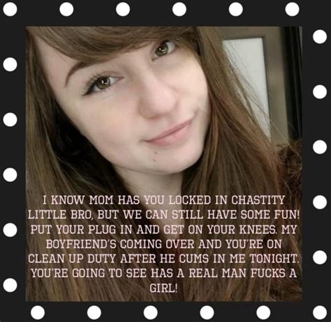 your sisters chastity slave [sis] [chastity] [femdom] r incestcuckcaptions