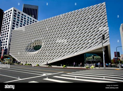 The Broad Contemporary Art Museum In Downtown Los Angeles Ca Stock
