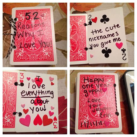 Anniversary gifts can be tough, but they shouldn't have to be. 52 reasons why I love you #diy #gifts #anniversary # ...