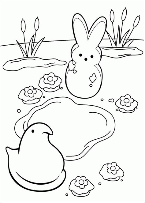 Peeps Coloring Coloring Pages